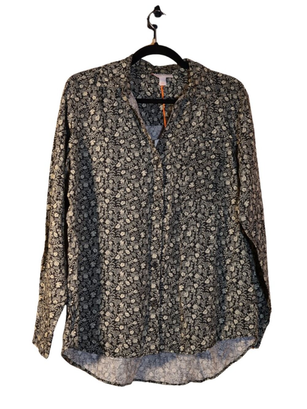 NWT Knox Rose Floral Button Down Blouse Shirt Small